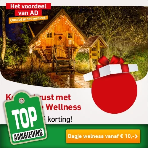 ochtendgloren Kruis aan servet Dagje Wellness via AD Webwinkel vanaf € 10,- per persoon