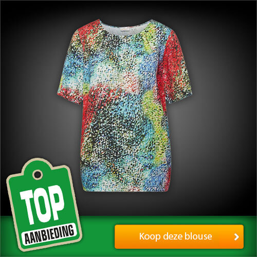 Koop nu deze kleurrijke gedessineerde blouse met mooie details