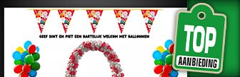 Sinterklaasversiering koop je nu bij Ballonnenparade.nl