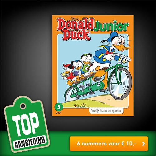Donald Duck Junior nu 6 nummers voor € 10,- bij Bladopproef.nl