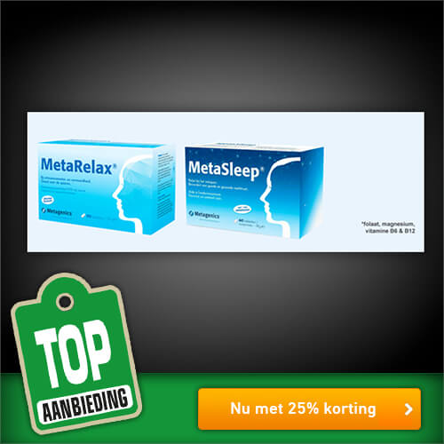 MetaRelax en MetaSleep met 25% korting bij de online drogist