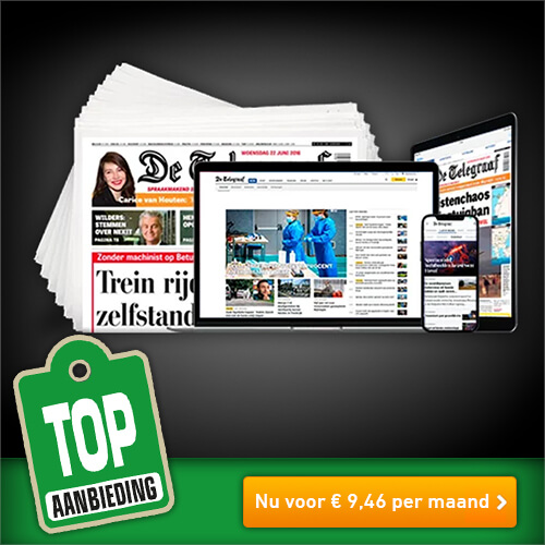 Lees De Telegraaf 2 jaar digitaal voor maar € 9,46 per maand
