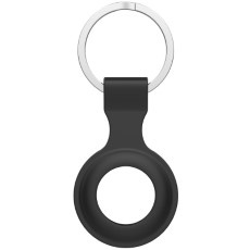 Apple AirTag Silicone Ring Sleutelhanger Zwart