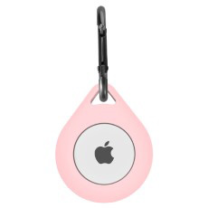 Apple AirTag Silicone Druppel Sleutelhanger Roze