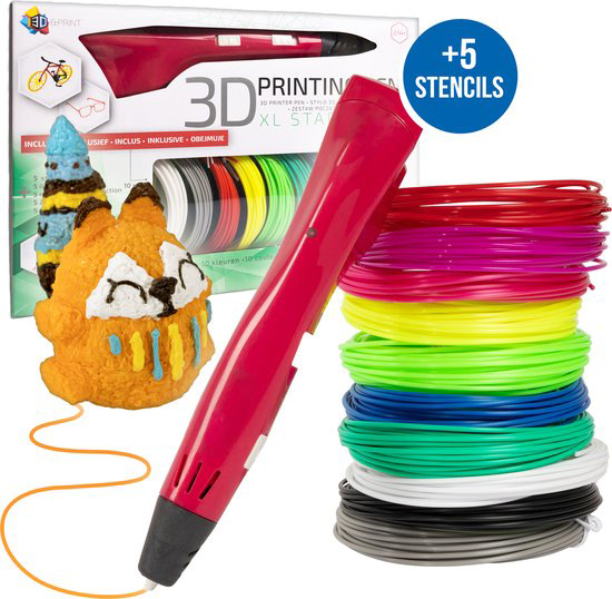 3DandPrint 3D Pen Starterspakket Rood Incl. 50 Meter