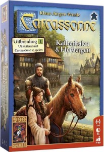 999 Games Carcassonne Kathedralen en Herbergen Uitbreiding Bordspel