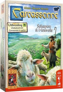 999 Games Carcassonne Schapen en Heuvels Uitbreiding Bordspel