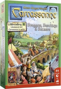 999 Games Carcassonne Bruggen, Burchten en Bazaars Uitbreiding Bordspel