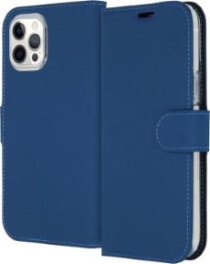 Accezz Wallet Softcase Bookcase voor de iPhone 12 Pro Max Blauw