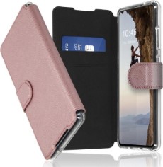 Accezz Xtreme Wallet Bookcase voor de Samsung Galaxy S21 Ultra Rose Goud