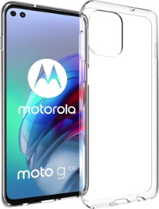 Accezz Clear Backcover voor de Motorola Moto G100 Transparant