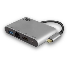ACT USB C naar HDMI multiport adapter met ethernet en USB hub