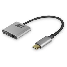 ACT USB C naar 3,5mm jack audio adapter en PD pass through