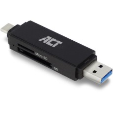 ACT USB C|USB A kaartlezer, SD|micro SD