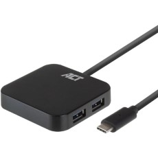 ACT USB C Hub 4 port met stroomadapter USB 3.2 Gen 1