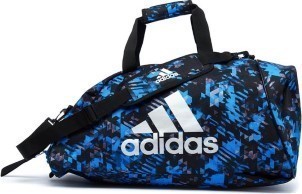 Adidas Combat Sporttas Polyester 2 in 1 L Blauw|Zilver