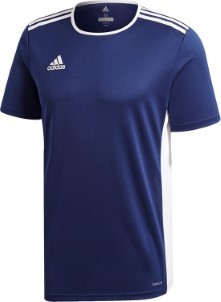 Adidas Entrada 18 Trikot Heren Sportshirt Dark Blue|Wit Maat S