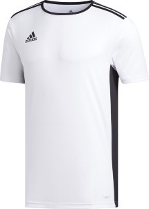 Adidas Entrada 18 Trikot Heren Sportshirt Wit|Zwart Maat S