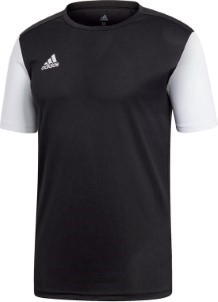 Adidas Estro 19 Sportshirt Maat 140 Mannen zwart|wit