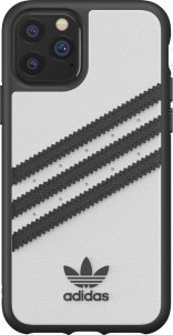 Adidas Apple iPhone 11 Pro Back Cover Leer Wit|Zwart