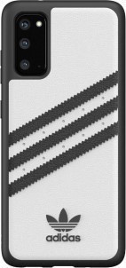 Adidas Samsung Galaxy S20 Back Cover Leer Wit|Zwart