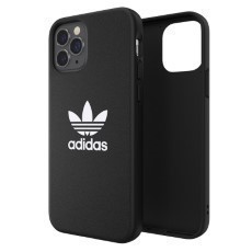 Adidas Apple iPhone 12 | 12 Pro Back Cover Leer Zwart