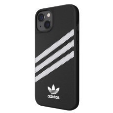 Adidas Apple iPhone 13 Back Cover Leer Zwart|Wit