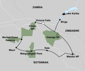 Expeditie Botswana en Zimbabwe 17 dagen