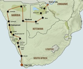 Kampeersafari van Kaapstad naar Victoria Falls 23 dagen
