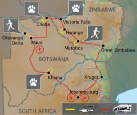 Het beste van Zimbabwe en Botswana 19 dagen
