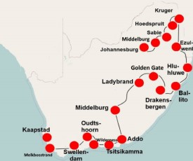 Zuid Afrika per camper 25 dagen Zuidwaarts