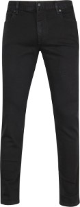 Alberto Slim DS Dual Flex Denim Zwart Maat W 38 L 30 Slim fit