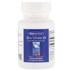 Allergy Research Group Zinc Citrate 50 60 Veggie Caps