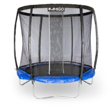 AMIGO trampoline Deluxe met veiligheidsnet 244 cm blauw