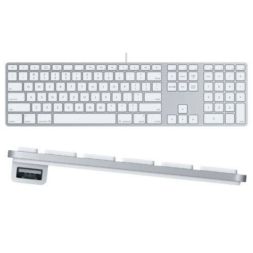 Apple Aluminium Keyboard Bedraad Num Pad