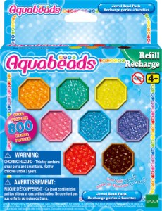 Aquabeads navulling juweelparelpakket 800 juweelparels in 8 kleuren