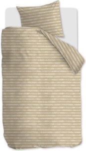 Ariadne at Home Knit Stripes Dekbedovertrek Eenpersoons 140x200|220 cm Natural