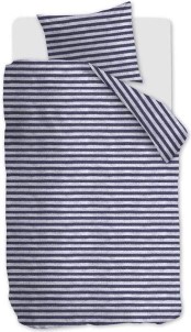 Ariadne at Home Knit Stripes Dekbedovertrek Eenpersoons 140x200|220 cm Blue
