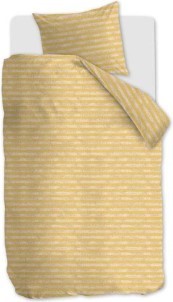 Ariadne at Home Knit Stripes Dekbedovertrek Eenpersoons 140x200|220 cm Yellow