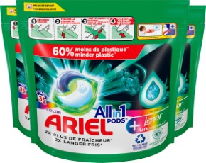 Ariel All in 1 Wasmiddel Pods en Touch Van Lenor Unstoppables Wascapsules Voordeelverpakking 3 x 35 Wasbeurten