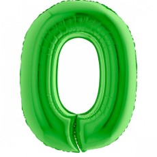 Folieballon Cijfer 0 100 cm Donker Groen