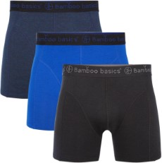 Bamboo Basics Boxershorts Rico 3 pack Heren Jeans Melange, Blauw en Zwart M