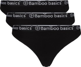 Bamboo Basics Strings Emma 3 pack Dames Zwart M