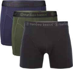 Bamboo Basics Boxershorts Rico 3 pack Navy, Army en Zwart M