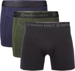 Bamboo Basics Boxershorts Rico 3 pack Navy, Army en Zwart L