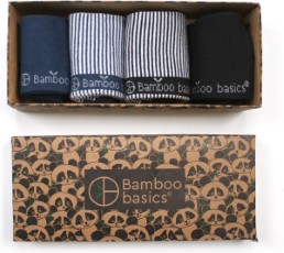 Bamboo Basics Giftpack Sokken Beau 4 pack Navy en Zwart 35|40