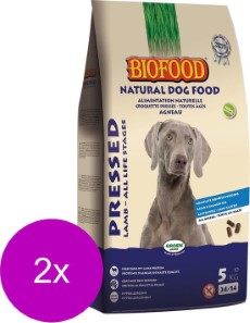 Biofood Geperst Lam en Rijst Hondenvoer | 2 x 5 KG