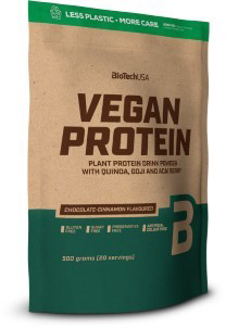 BioTech USA Protein Poeder Vegan Protein 500g Chocolate|Cinnamon