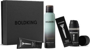 Boldking Giftbox Scheermesje, aftershave, scheergel en doucheschuim