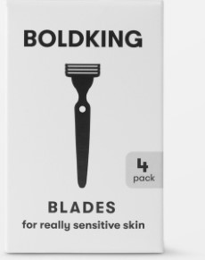 Boldking The Refill Blades 4x zeer gevoelige huid